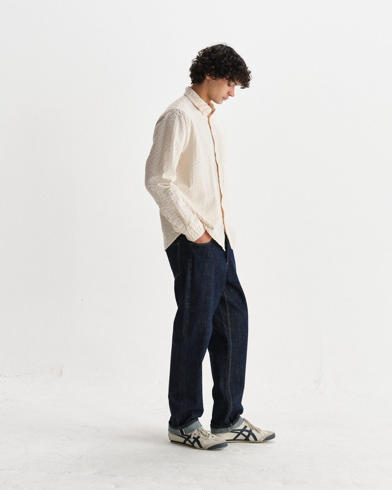 Shelly - Stone Seersucker Corduroy Shirt 5