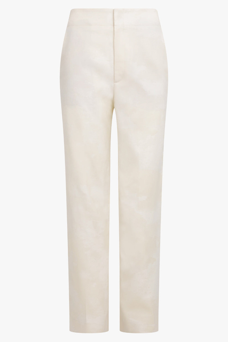 CHEVAL JACQUARD CROPPED PANT | CREAM 1