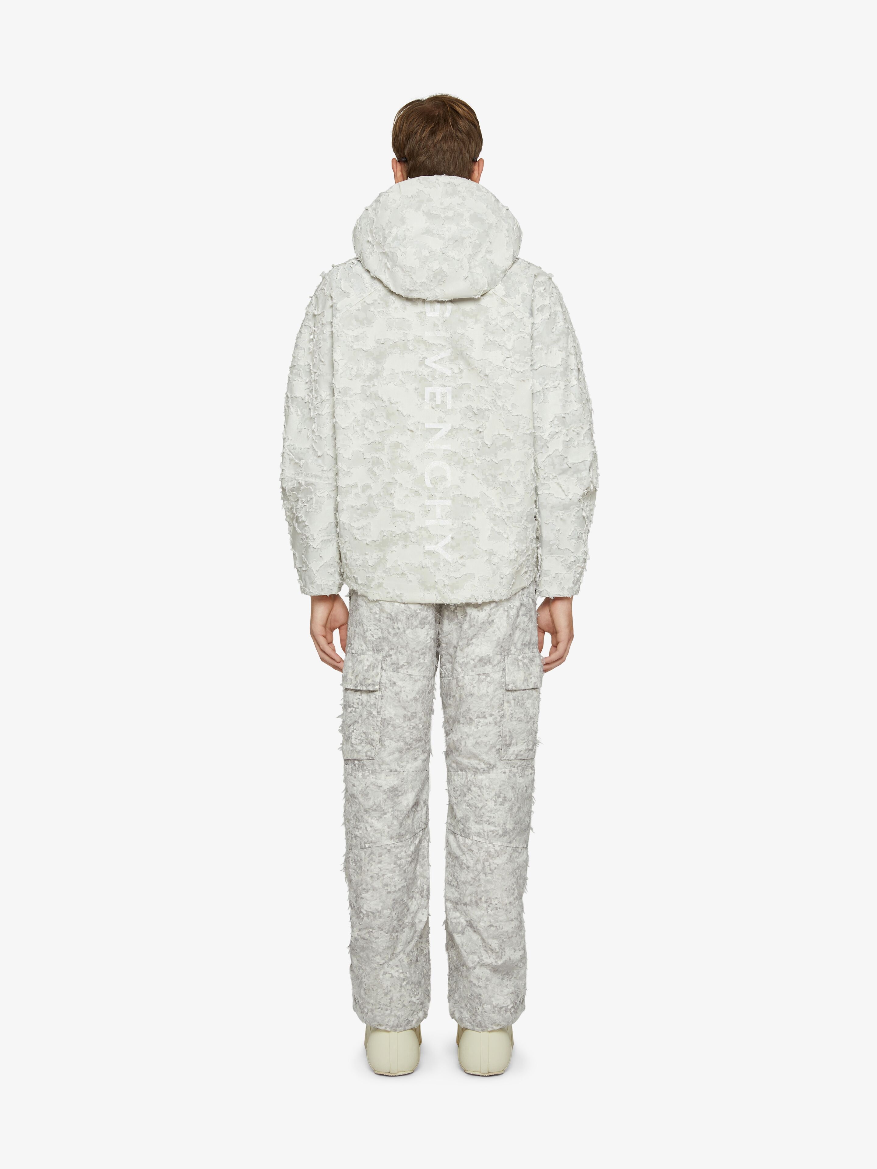 DESTROYED WINDBREAKER IN MIXED COTTON - 4