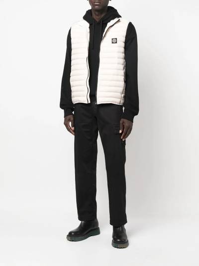 Stone Island Compass logo-patch padded gilet outlook