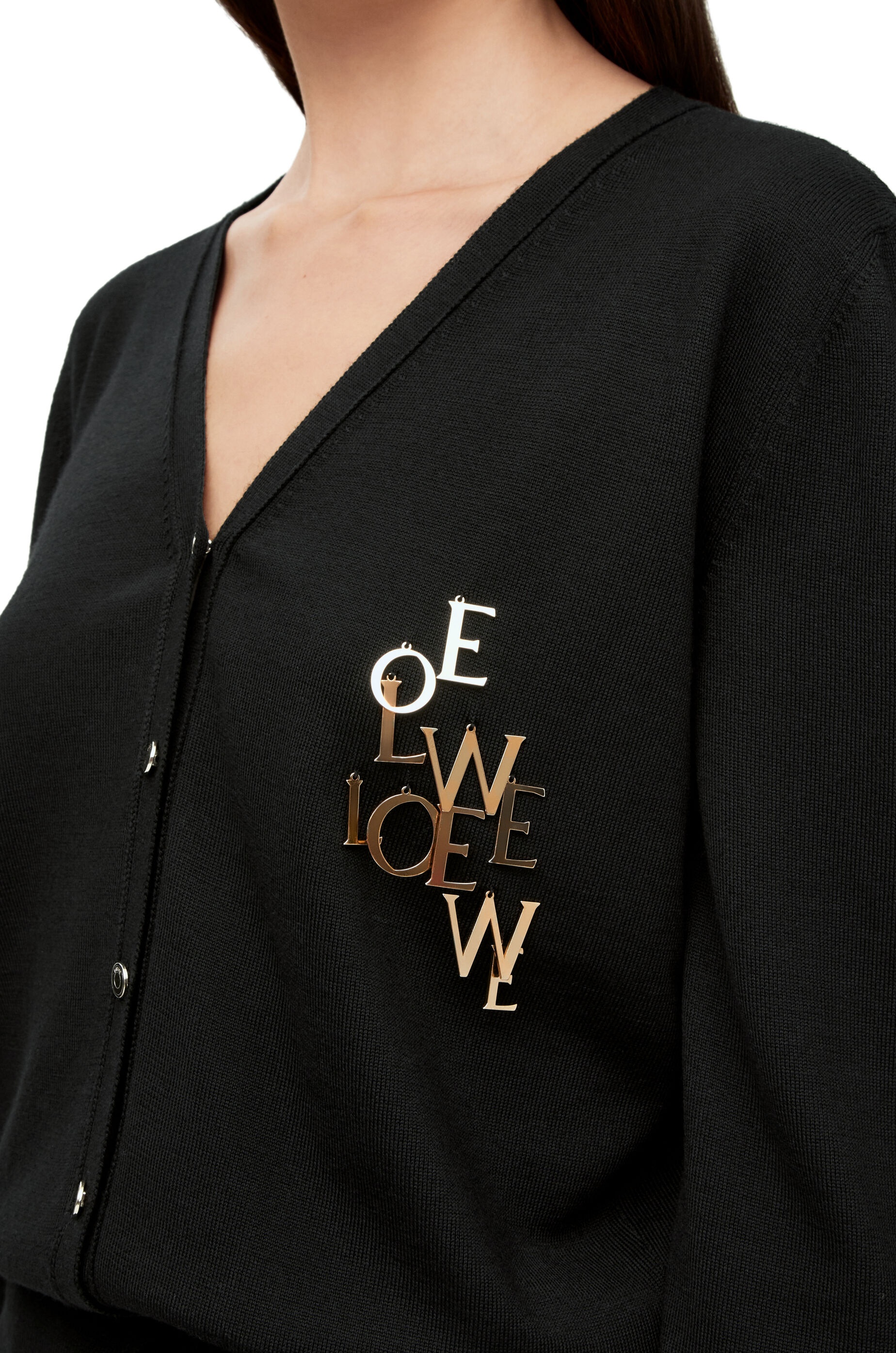 LOEWE charm cardigan in wool - 5