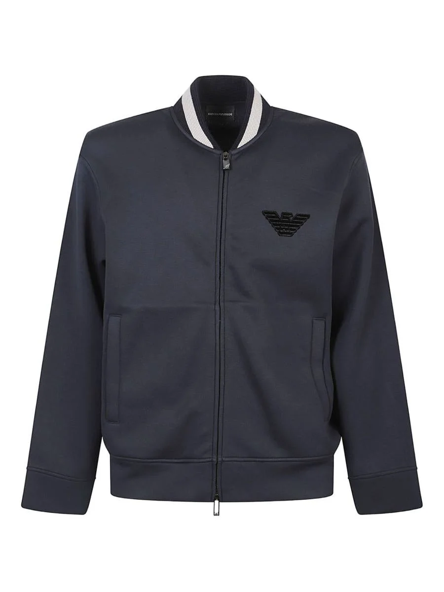 Emporio Armani Logo Zipped Sweatshirt - 1