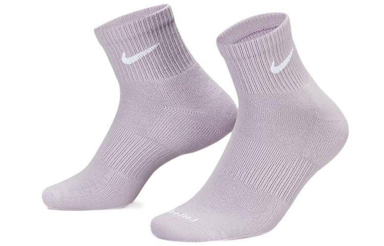 Nike SS22 Quick Dry Breathable Sports Socks Couple Style 3 Pairs Purple / Orange / White SX6890-990 - 2