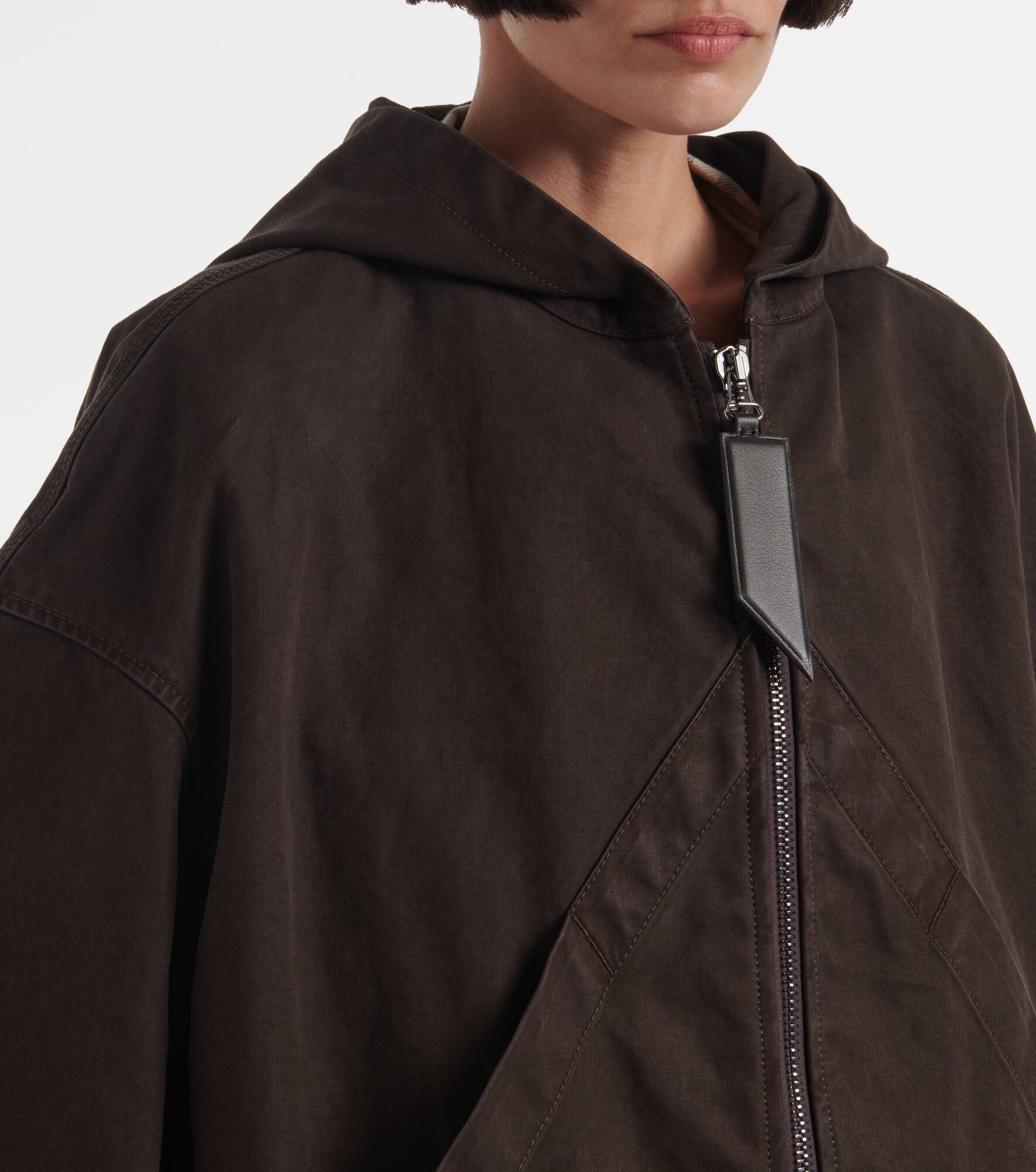 Cotton gabardine bomber jacket - 4