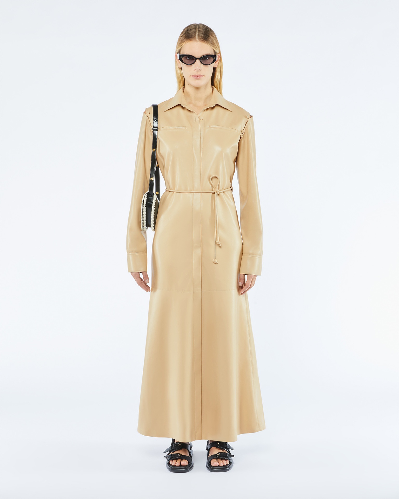 TERRA - OKOBOR™ shirt dress - Almond - 1