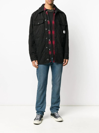 Diesel detachable quilted overshirt outlook