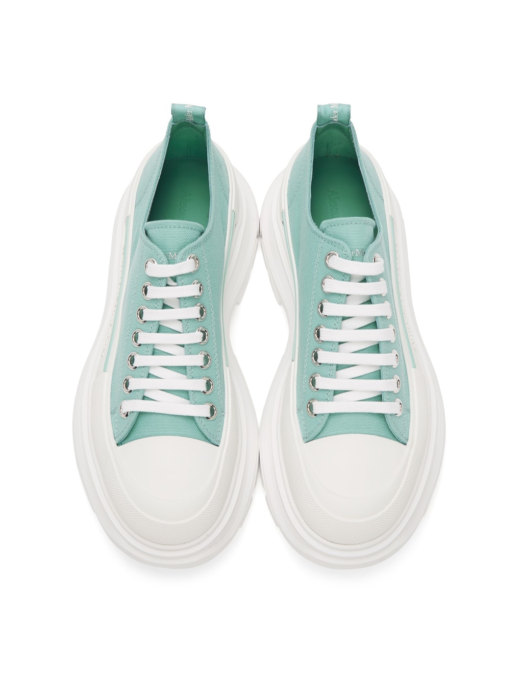 SSENSE Exclusive Green Tread Slick Low Sneakers - 5