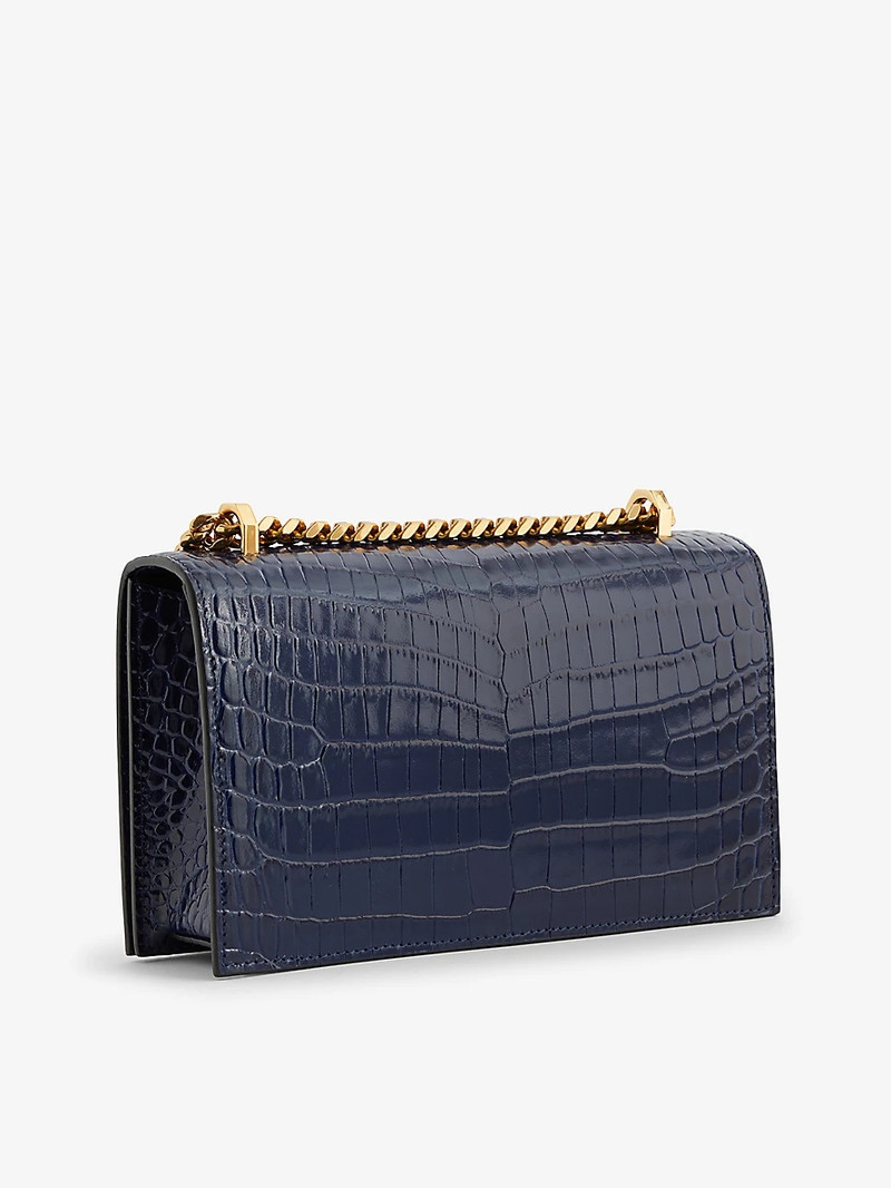 The Jewelled leather cross-body bag 3