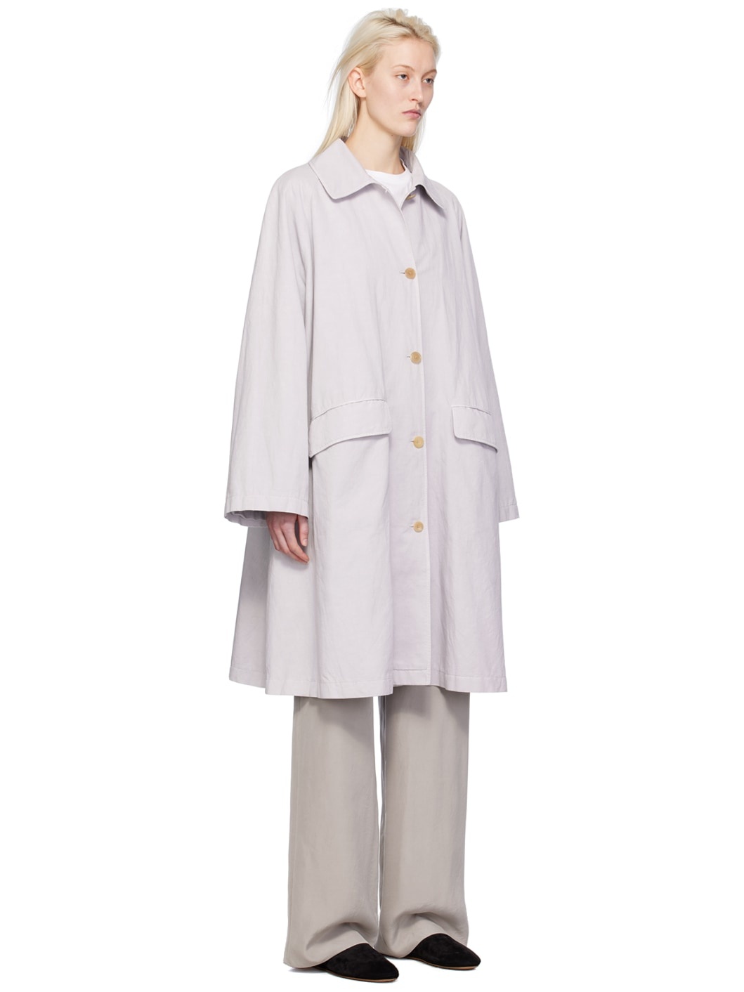 Gray Garth Trench Coat - 2
