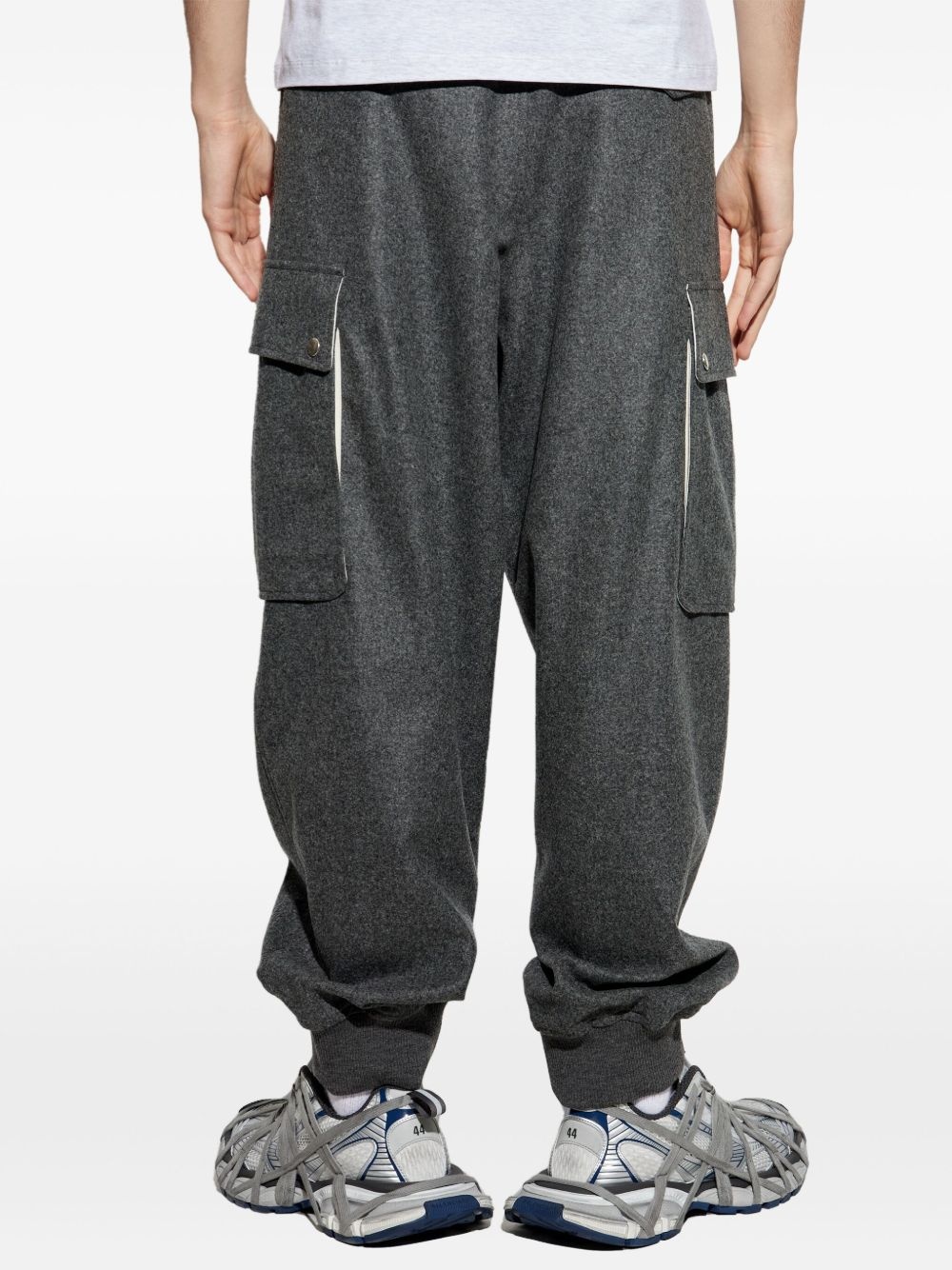 wool cargo trousers - 4
