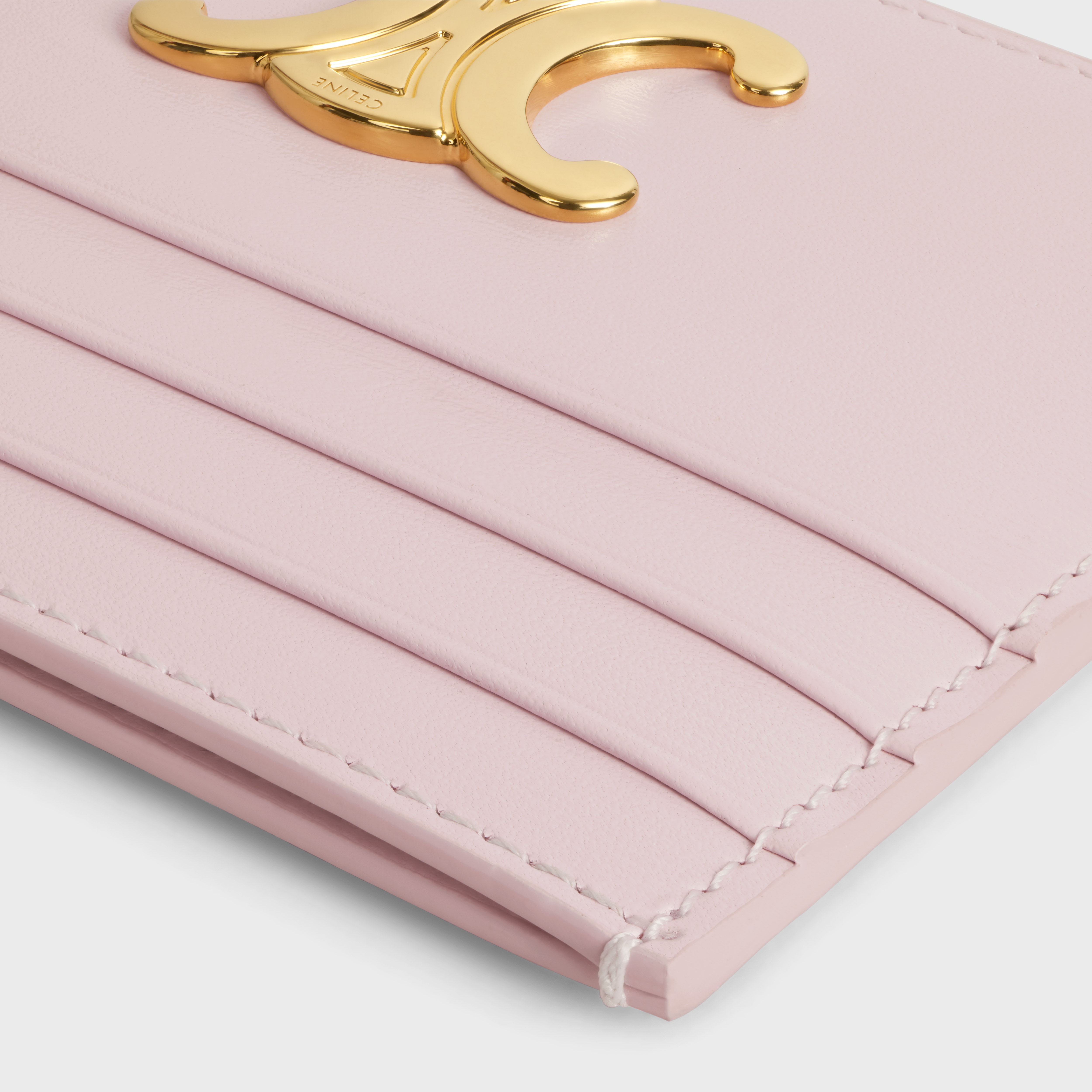 TRIOMPHE CARD HOLDER in Shiny calfskin - 4