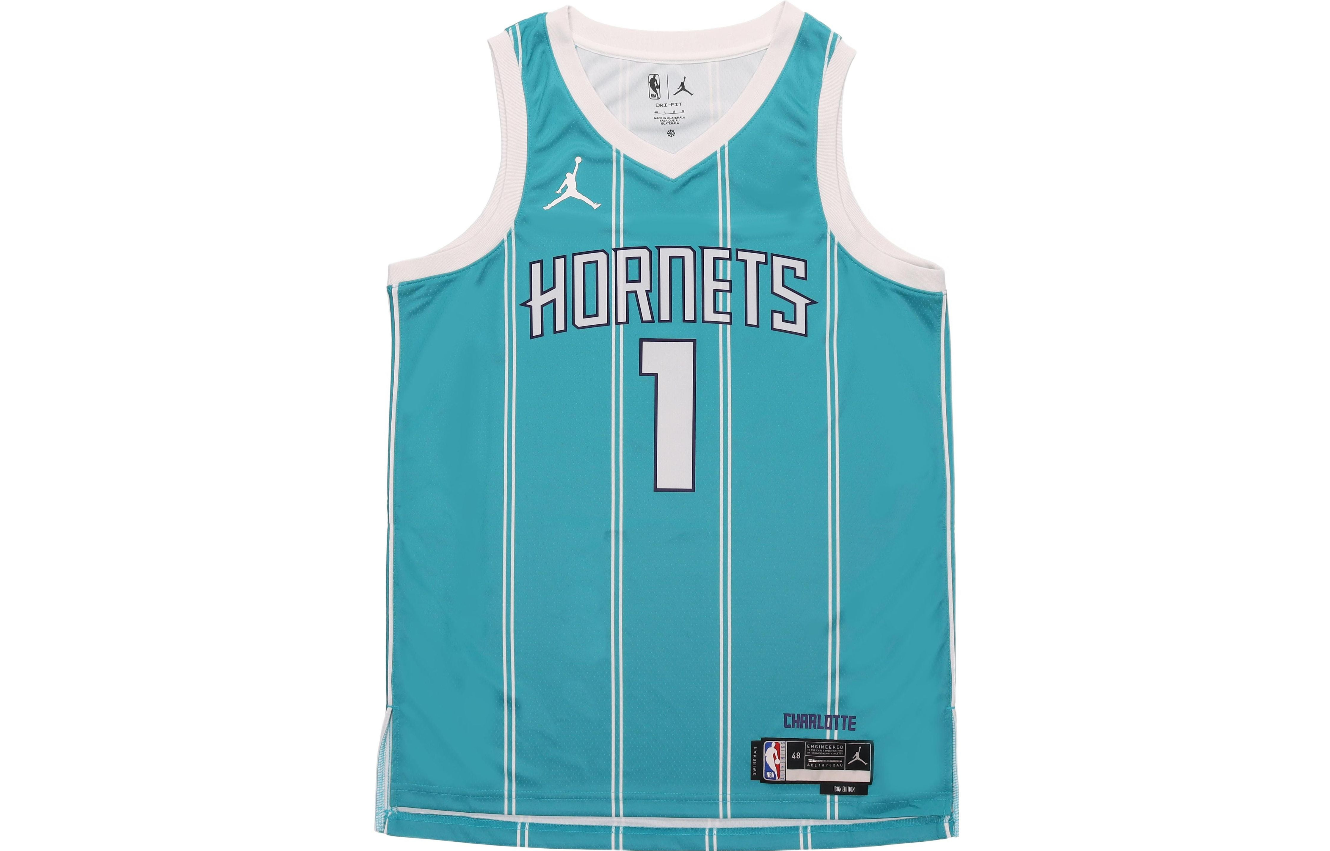 Air Jordan  Dri-FIT NBA Charlotte Hornets Lamelo Ball Icon Edition 2022/23 Swingman Jersey 'Green' D - 2