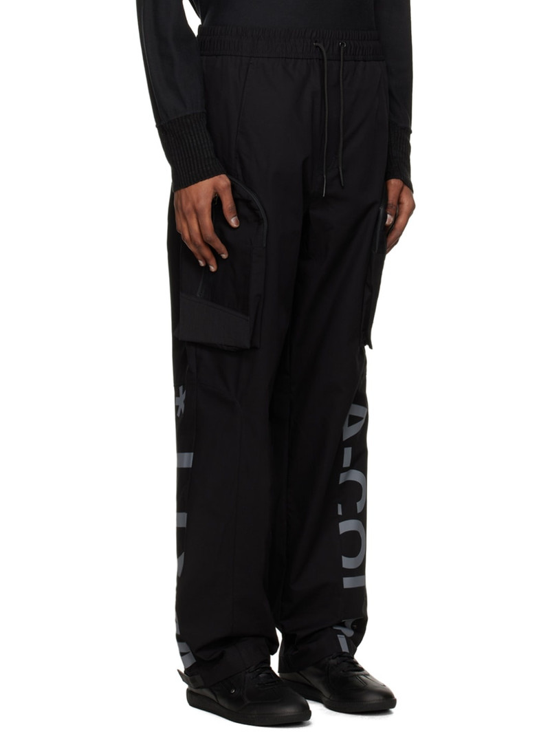 Black Overset Tech Cargo Pants 2