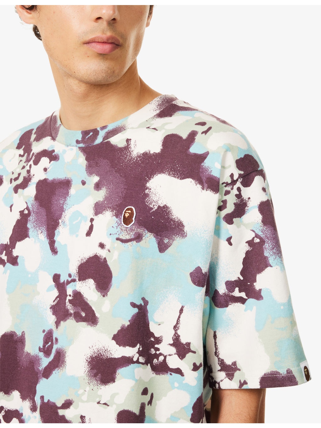 Map Camo One Point Short-Sleeve Cotton-Jersey T-Shirt - 5