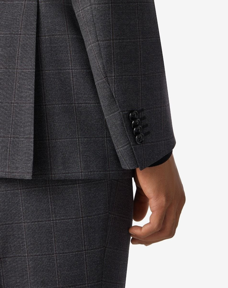 Grey overcheck S130's wool suit 6