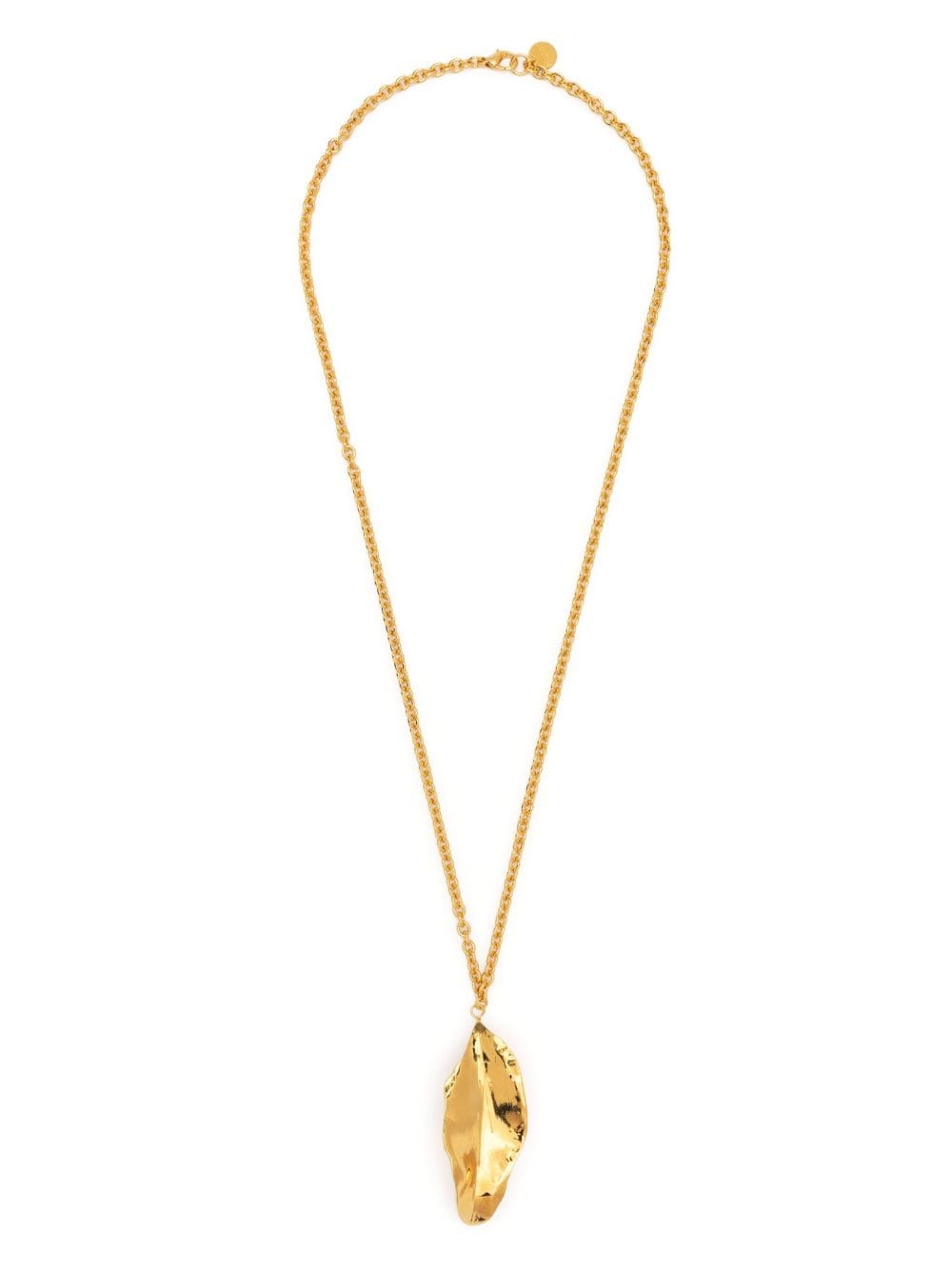 leaf pendant chain necklace - 3