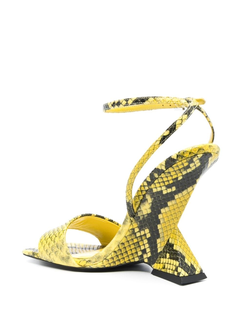 Cheope 110mm snake-effect sandals - 3