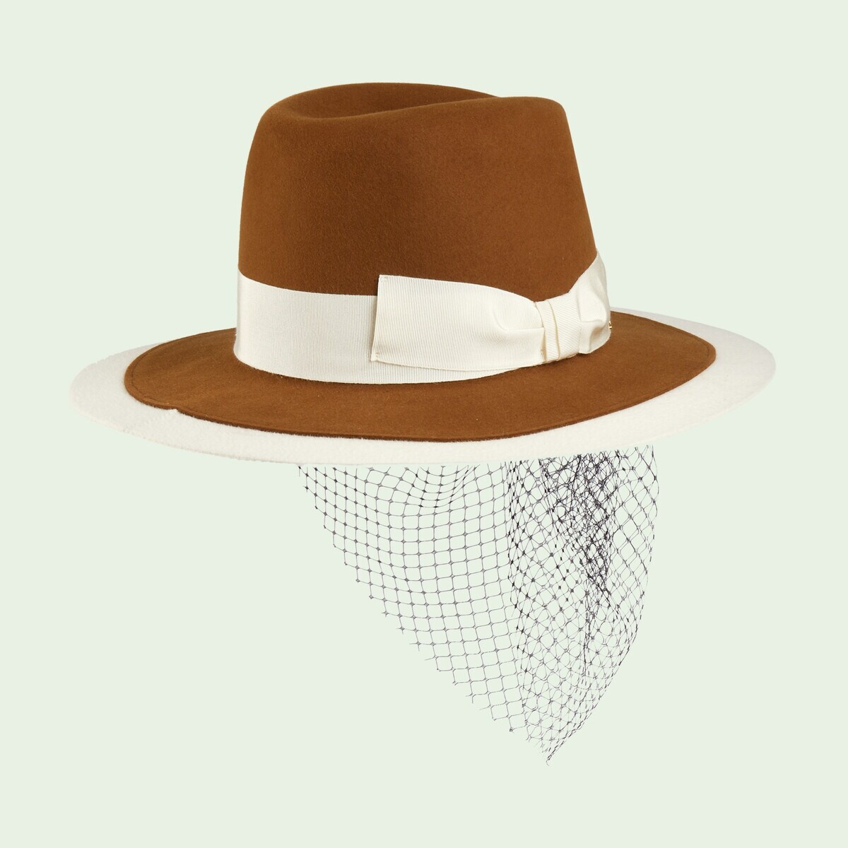 Felt hat with bow - 4
