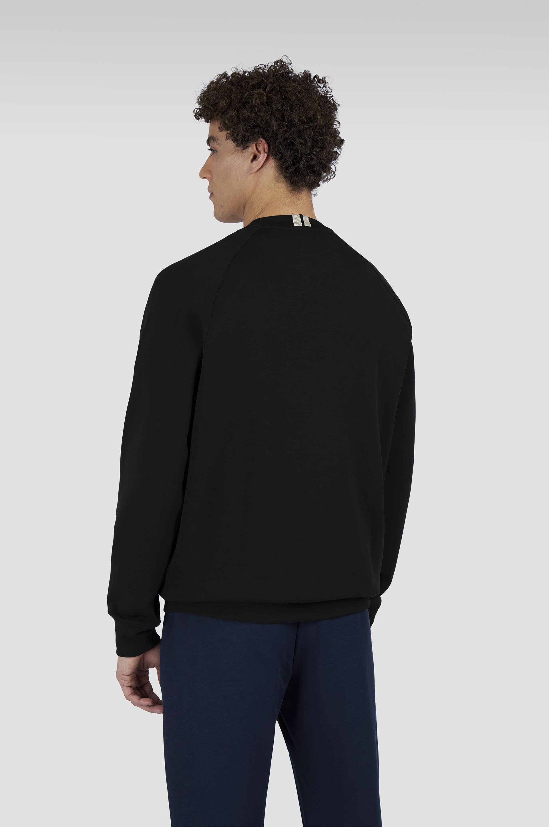 COTTON SWEATSHIRT WITH ACTIVE FLEECE AND EMBROIDERED SHARK - 3