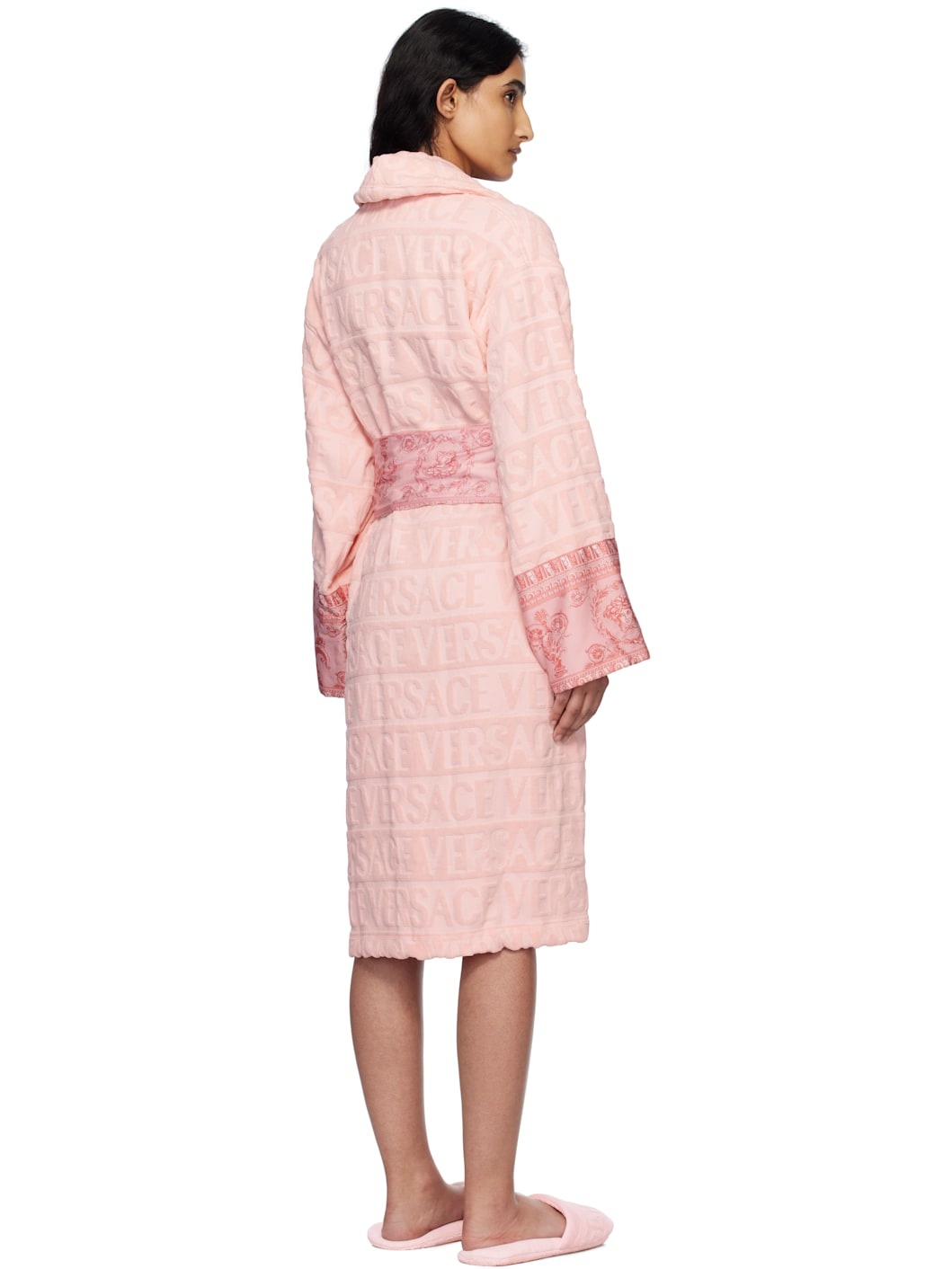 Pink 'I Heart Baroque' Bathrobe - 3