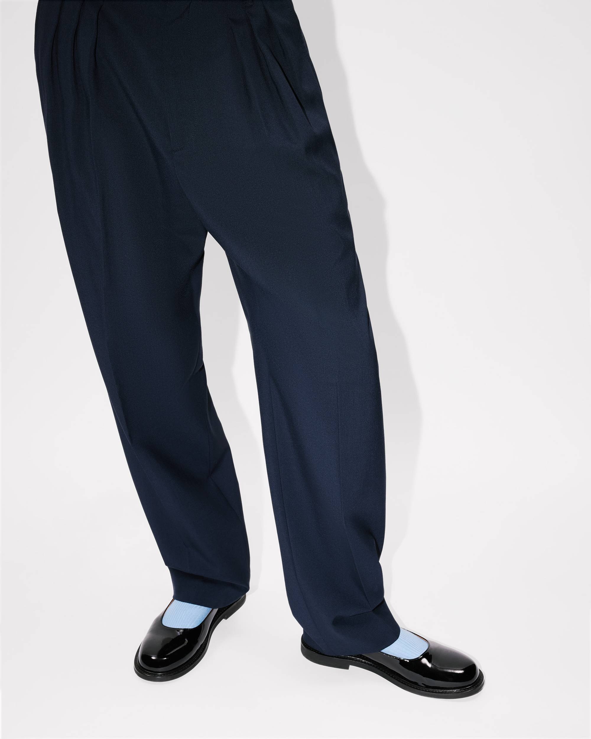 Pleated tailored pants in virgin wool - 7