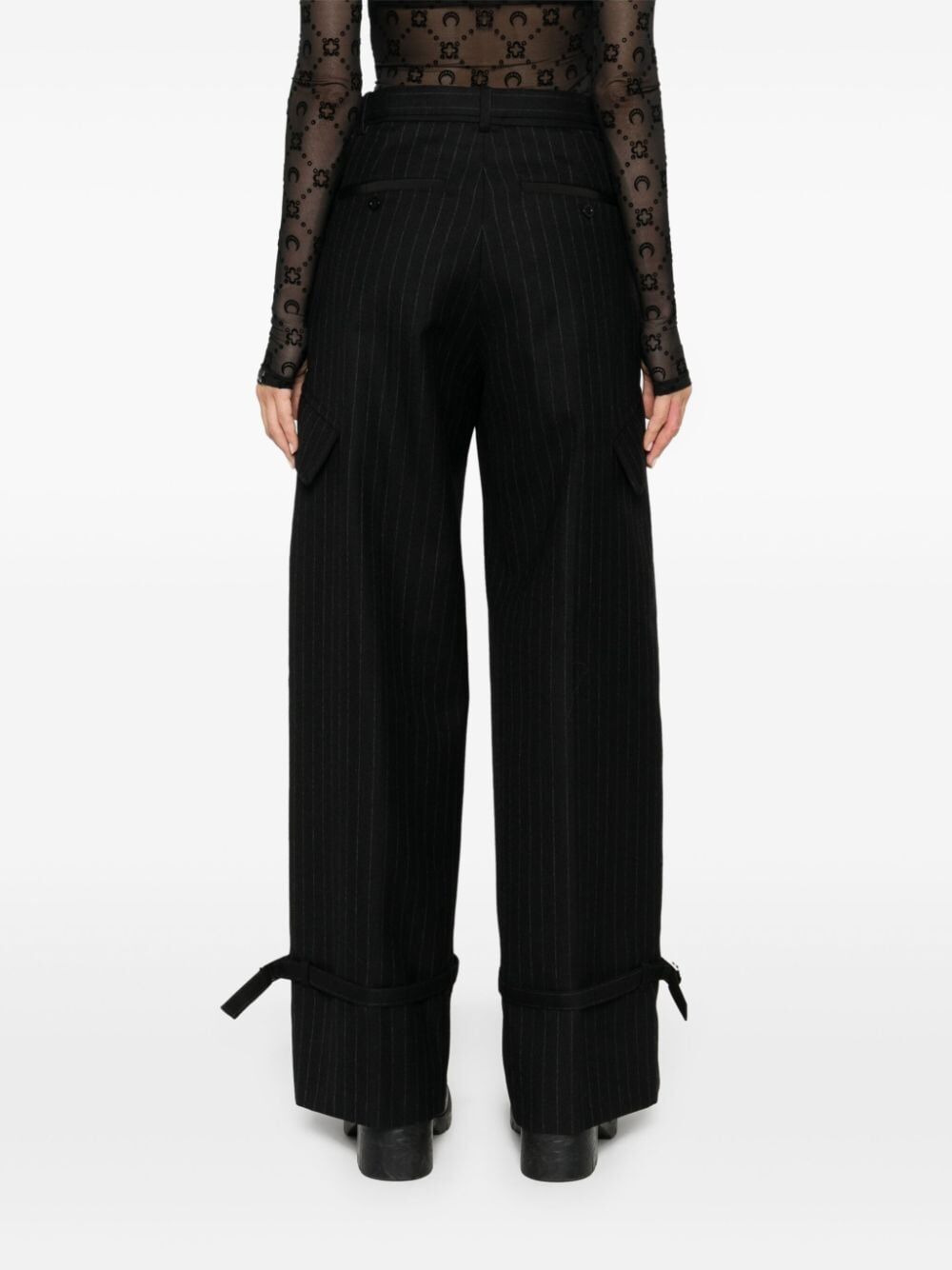 Sacai Women Chalk Stripe Pants - 7