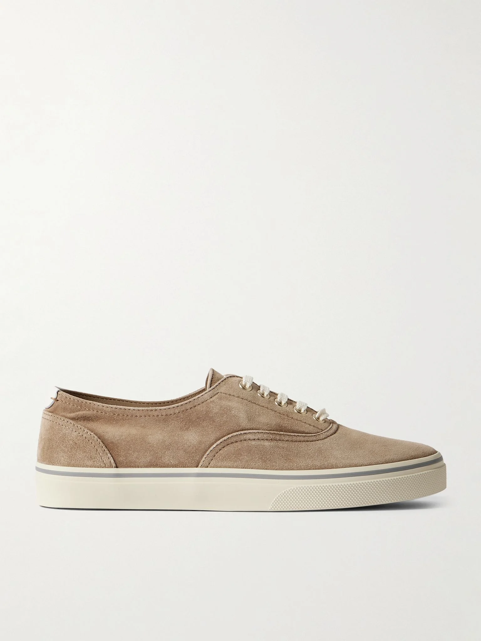 Suede Sneakers Taupe - 1