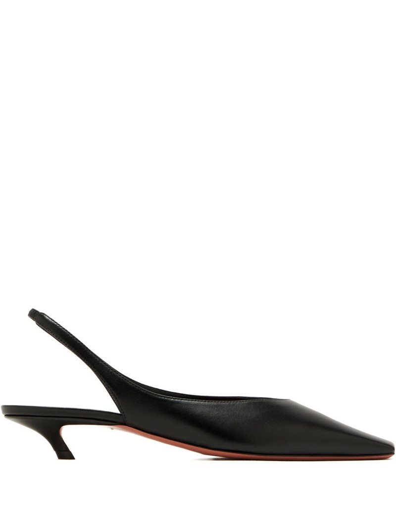 Jamie square-toe slingback-strap pumps 1