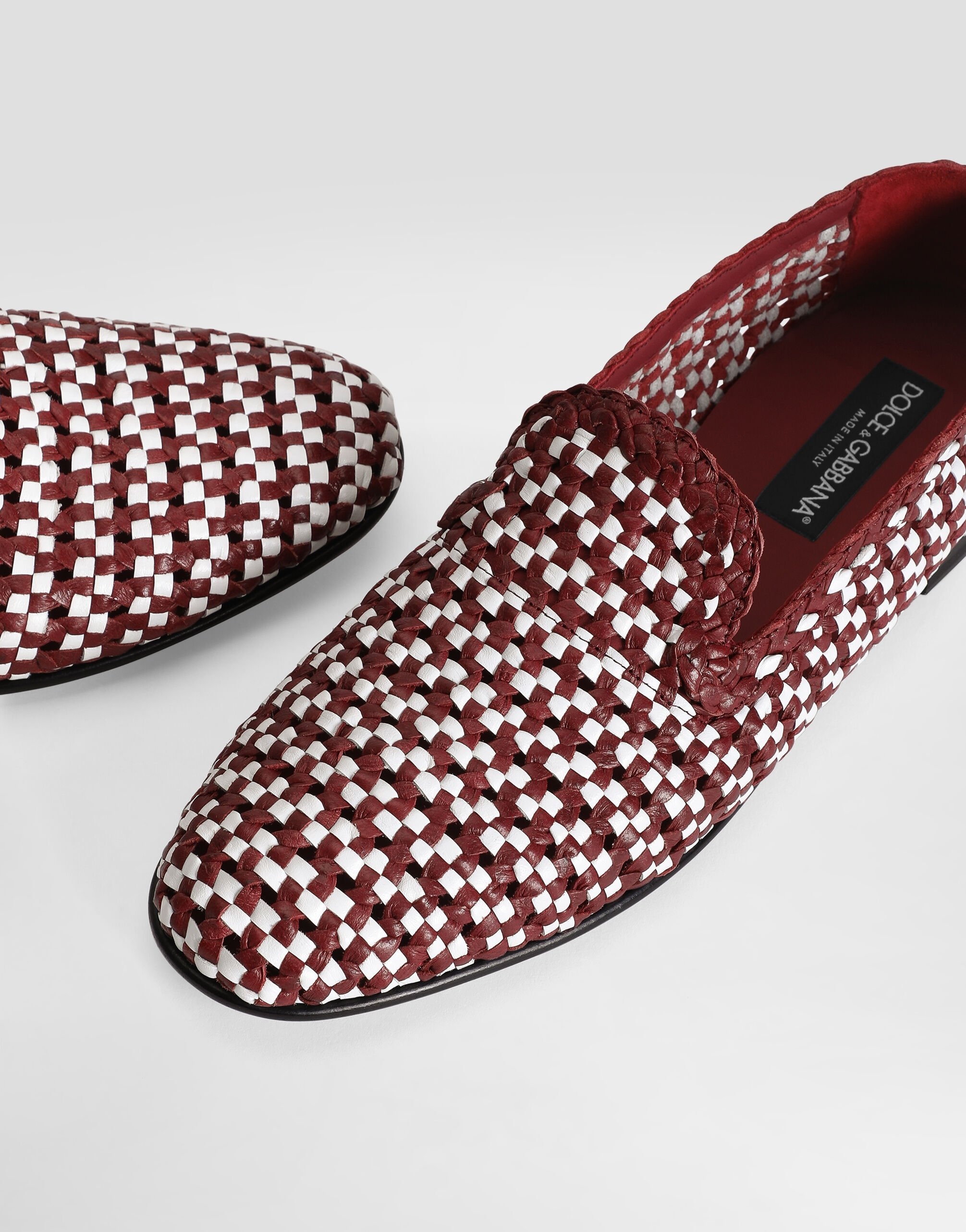 Woven leather slippers - 4