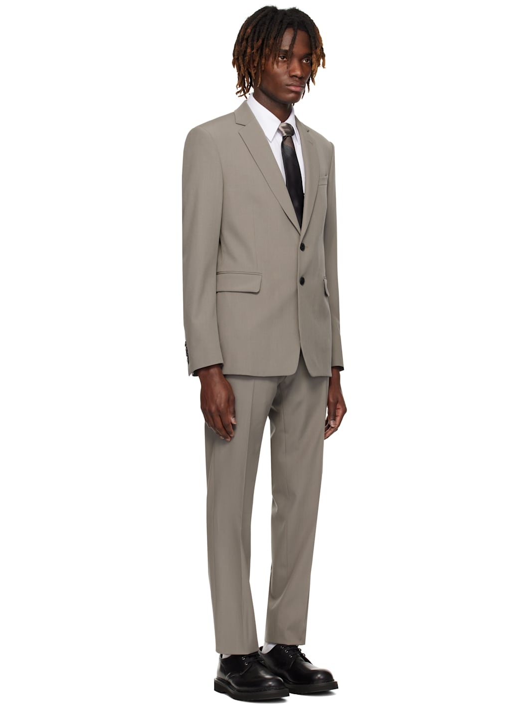 Gray Slim Fit Suit - 2