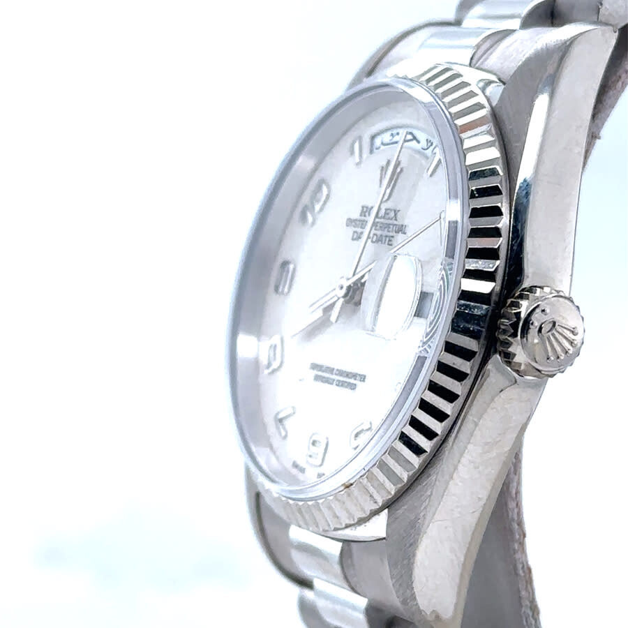 Pre-owned Rolex Day Date Automatic Silver Dial Men's Watch 118239 SAP - 4