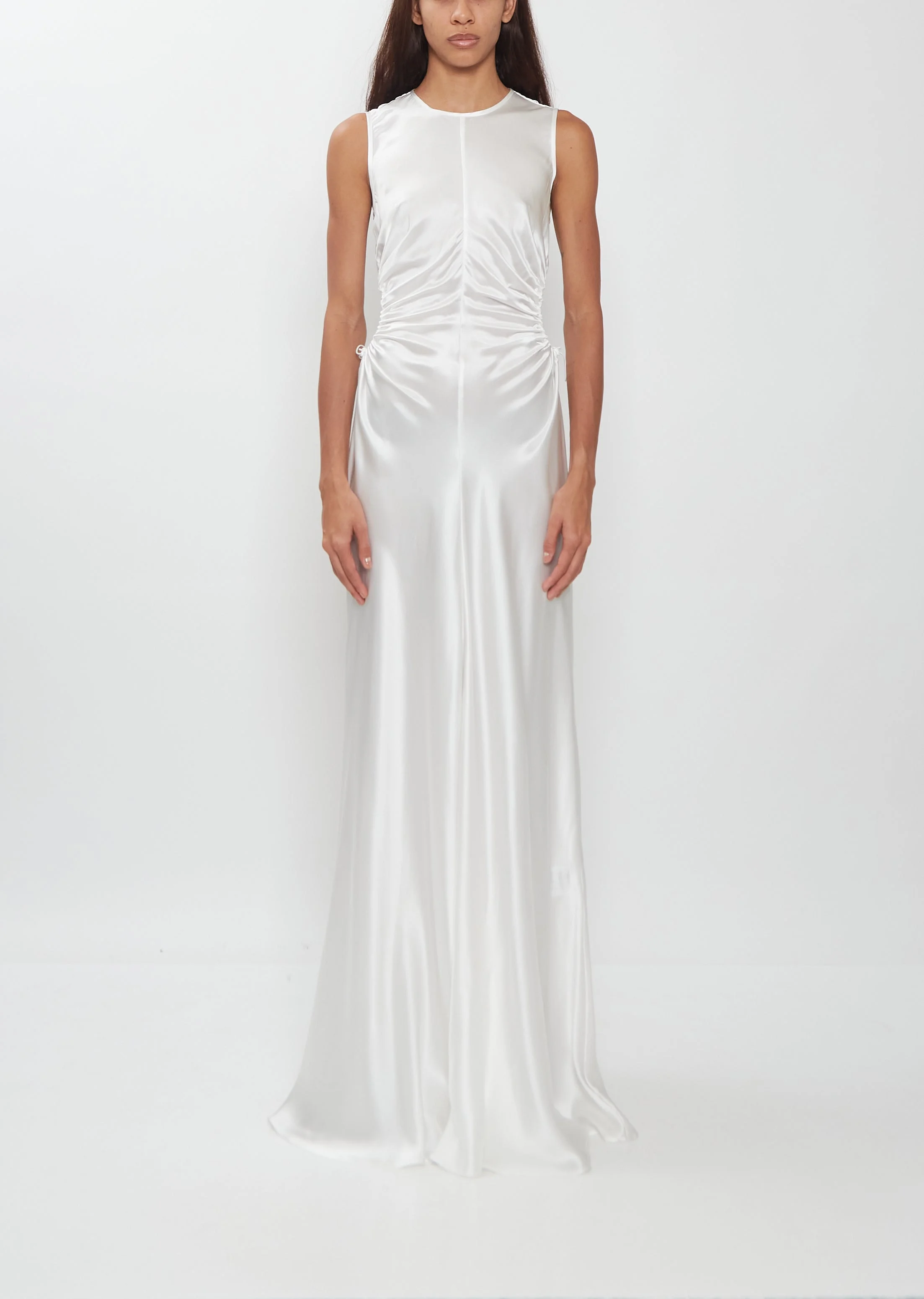 Feline Silk Gown — Ivory - 1