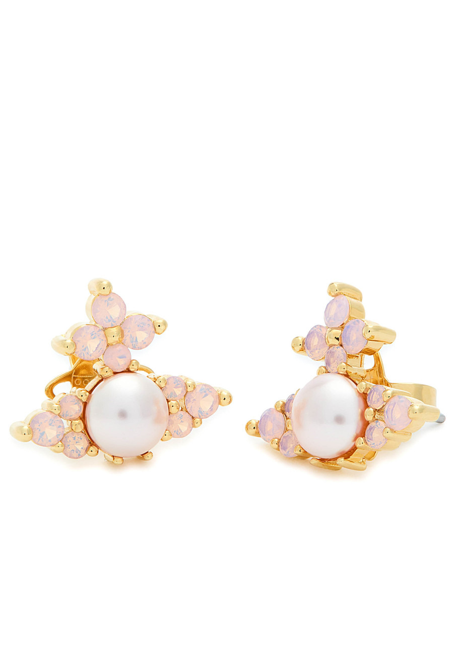 Vivienne Westwood Feodora orb Crystal-embellished Stud Earrings - 3