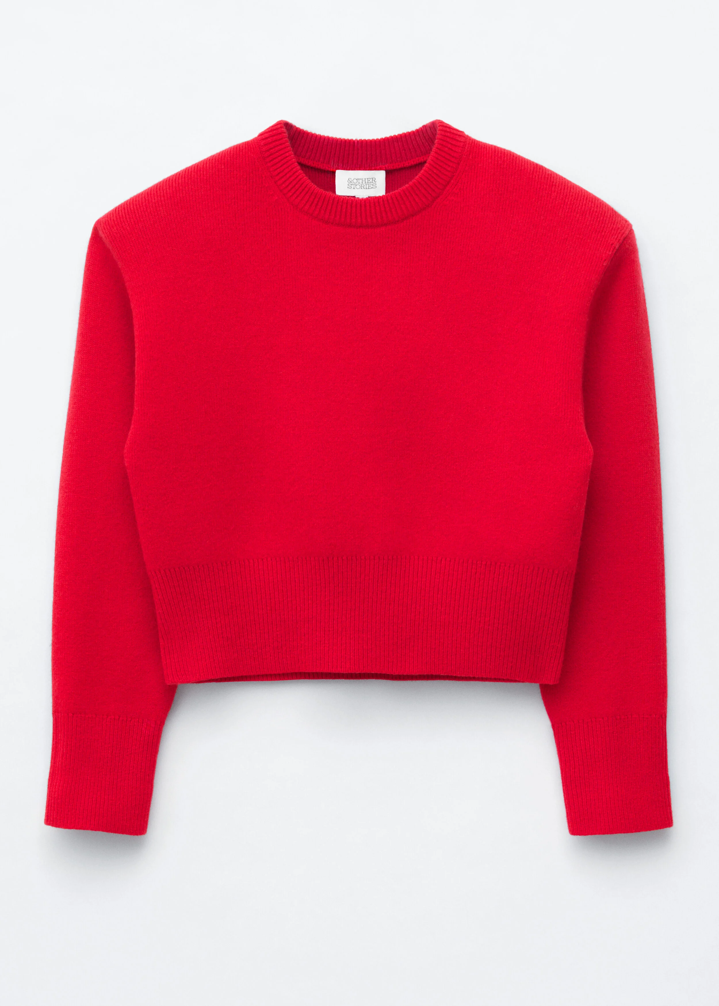 Bold-Shoulder Wool Jumper - 1