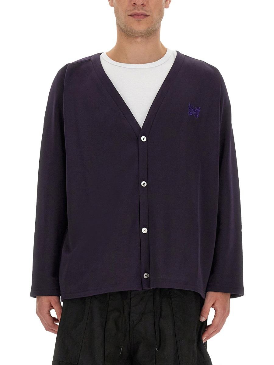 NEEDLES CARDIGAN WITH LOGO - 1