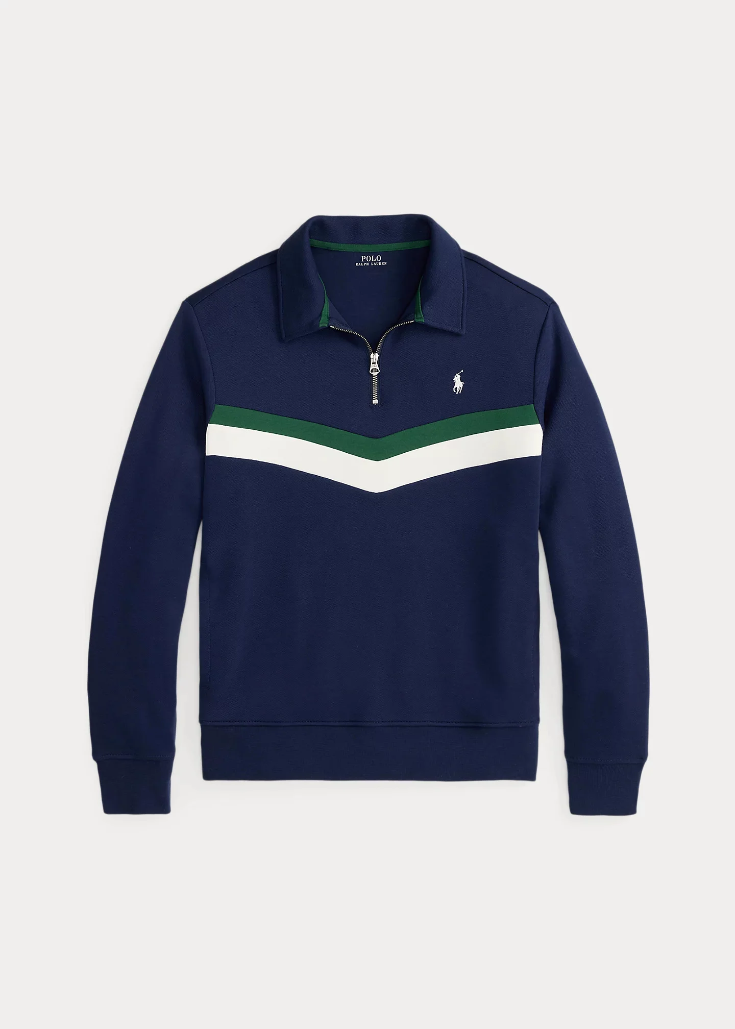Double-Knit Quarter-Zip Sweatshirt - 1