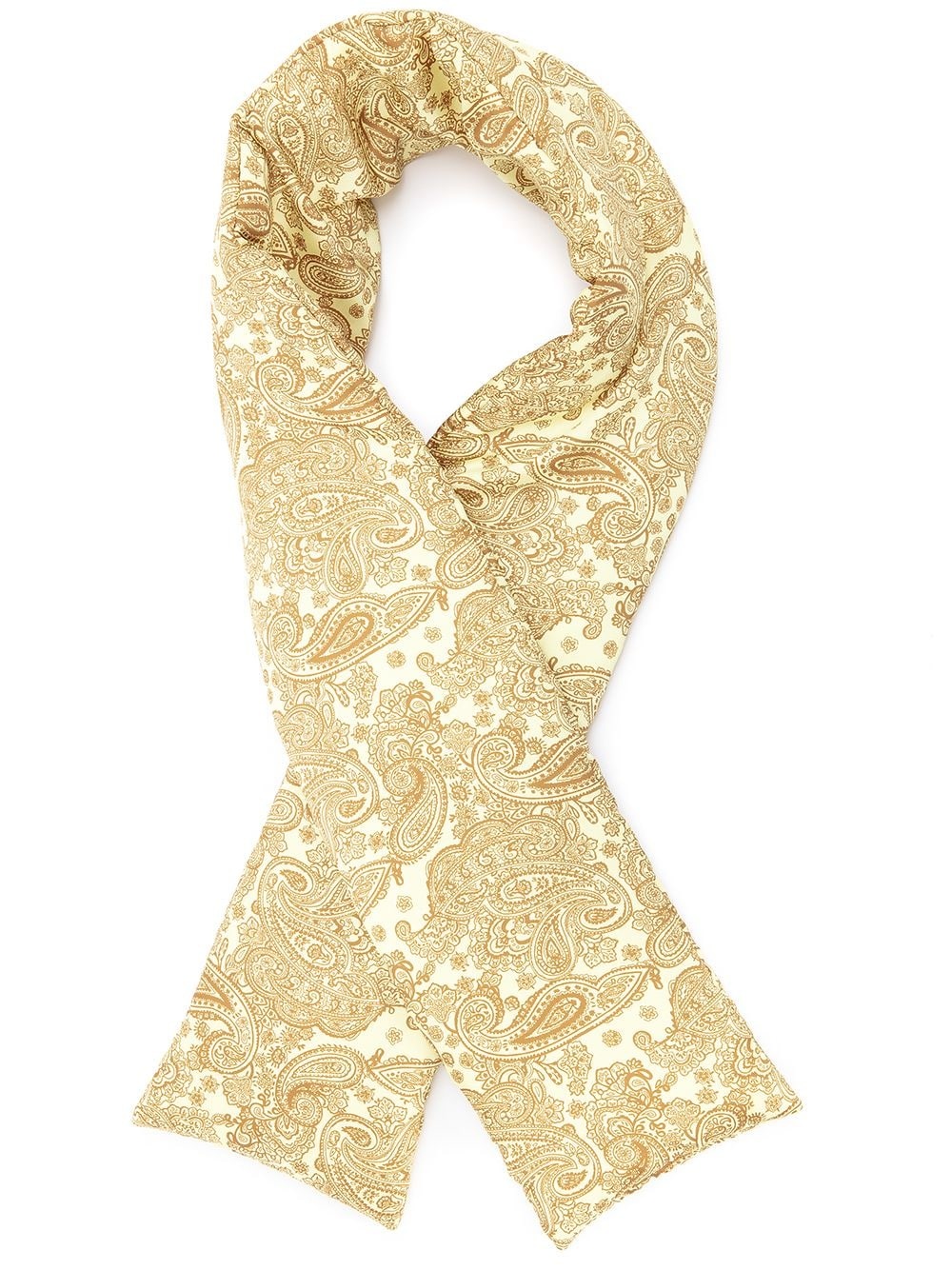 paisley print padded scarf - 1