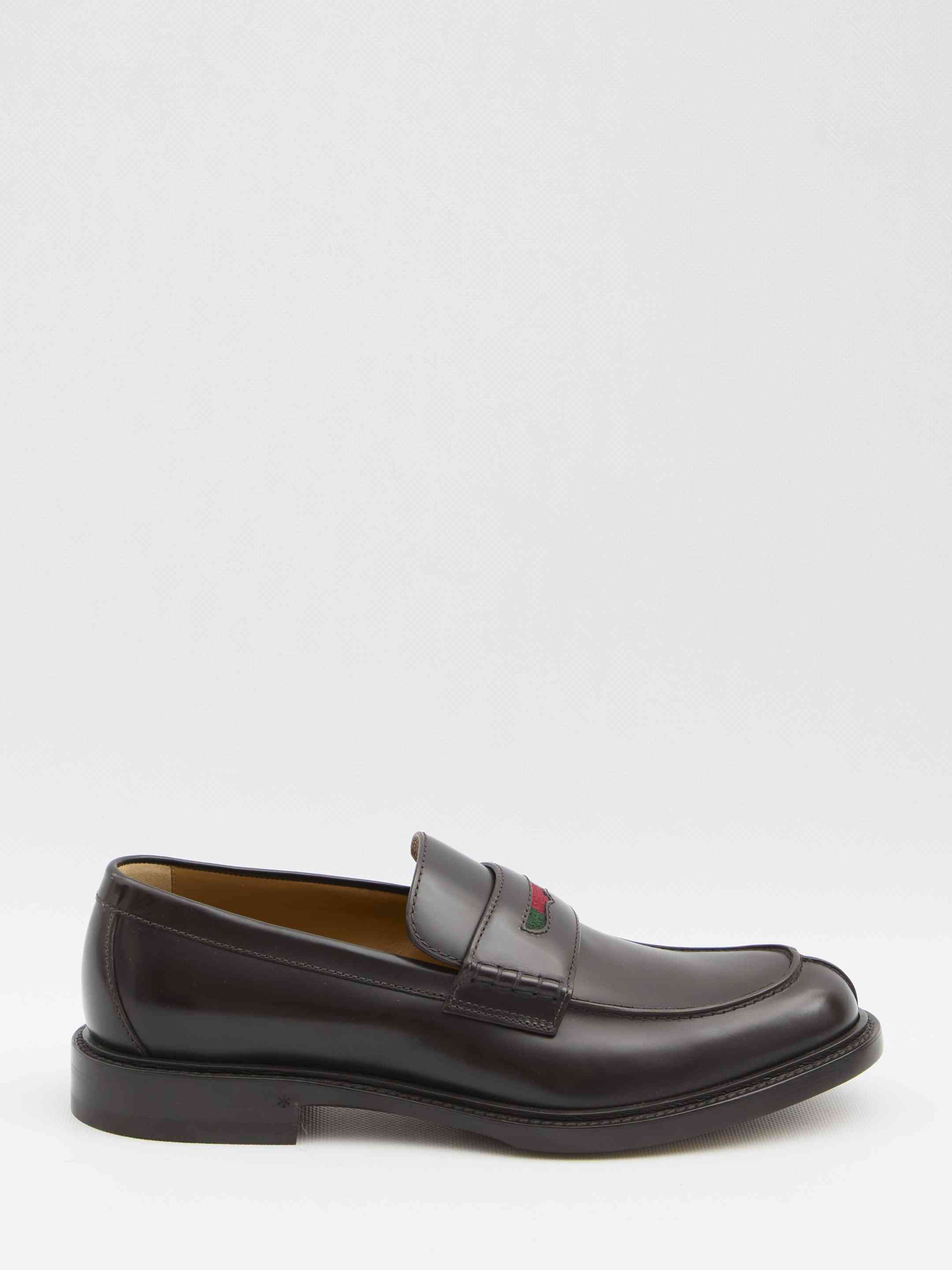Gucci Men Black Leather Loafer - 1