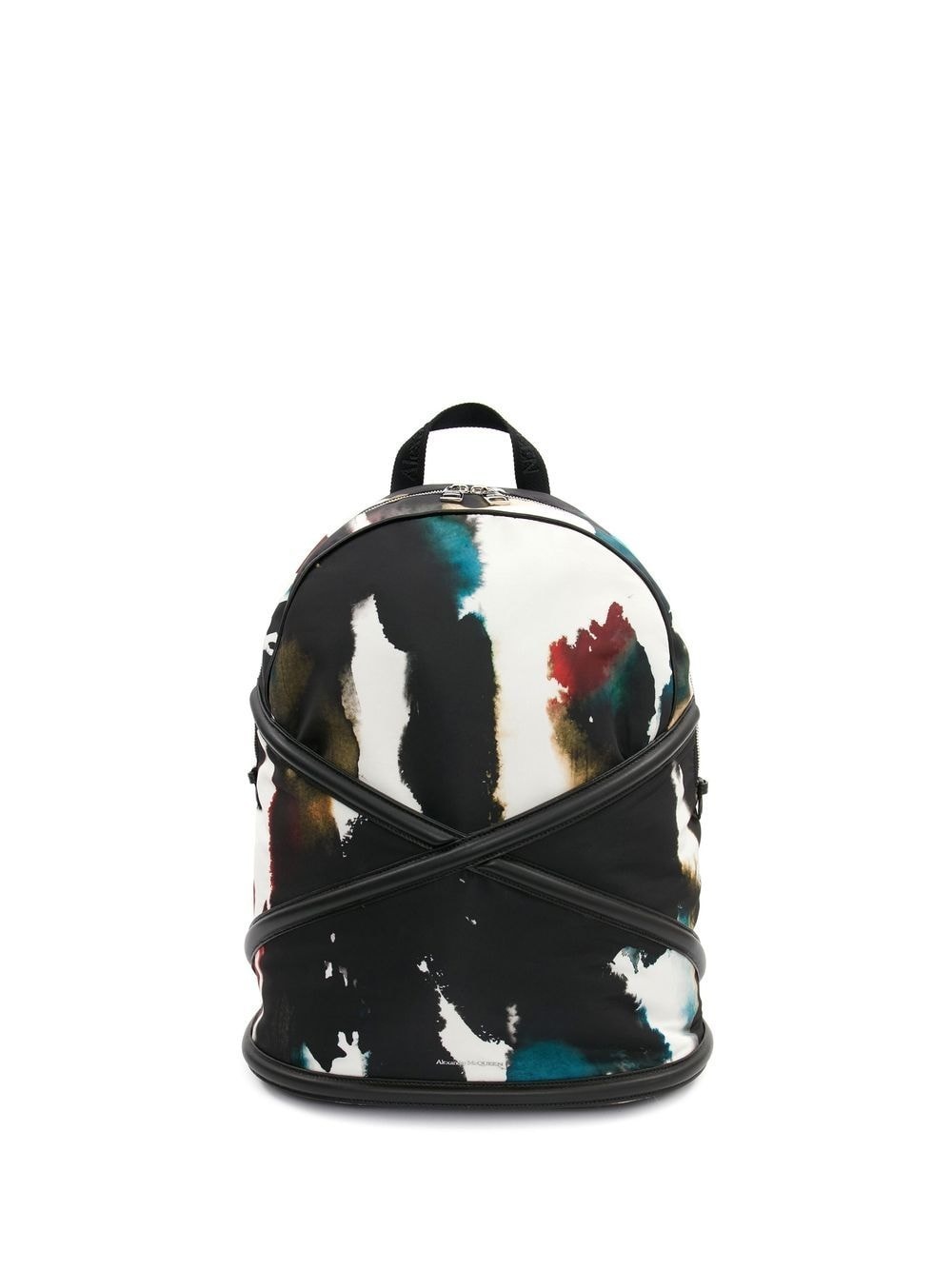 abstract-print backpack - 1