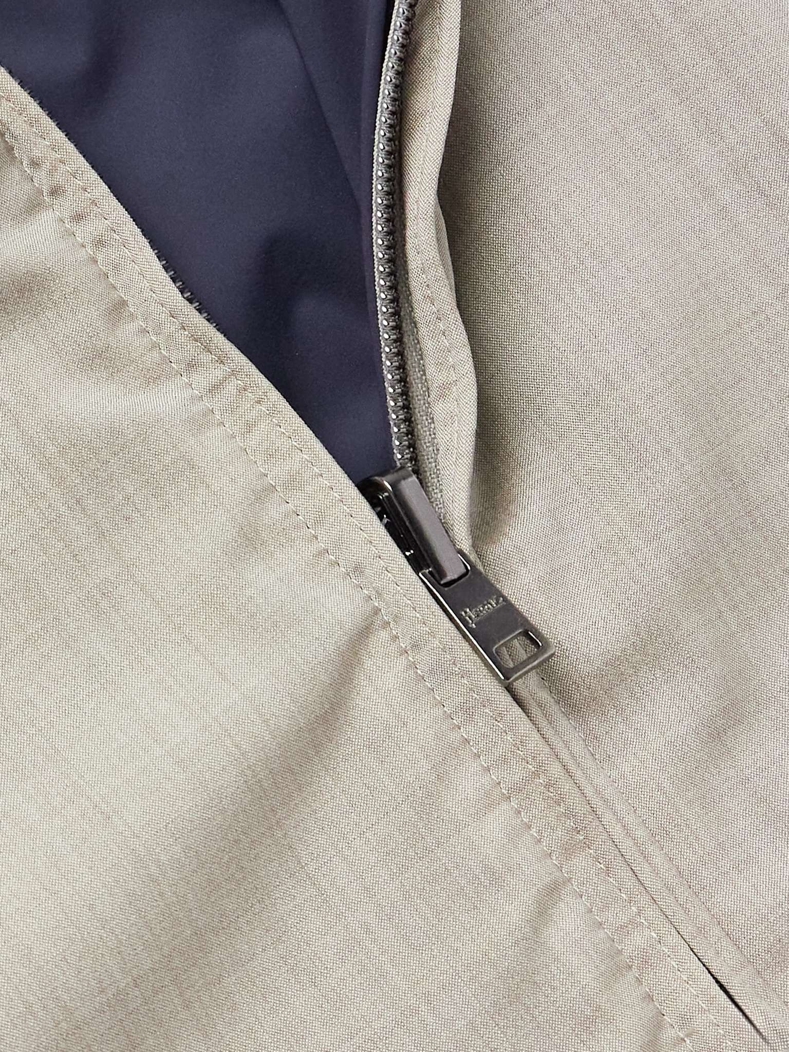 Reversible Virgin Wool and Silk-Blend and Shell Hooded Jacket - 5