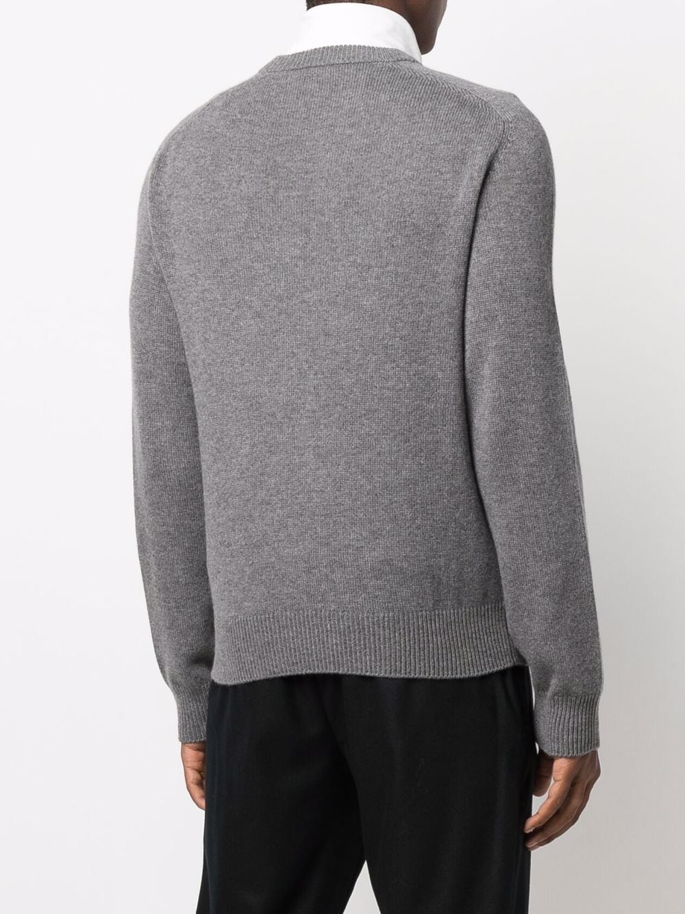 logo-patch cashmere jumper - 4