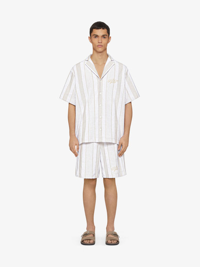 Givenchy BERMUDA SHORTS IN COTTON TOWELLING WITH STRIPES outlook