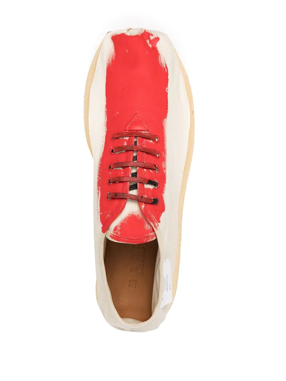 brushstroke-effect sneakers - 4