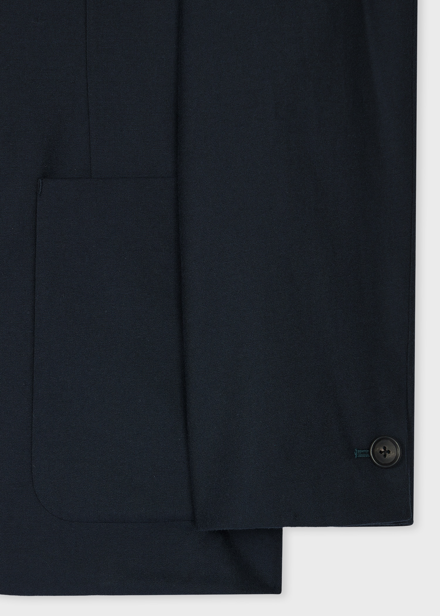 Dark Navy Wool And Cotton-Blend Suit - 3