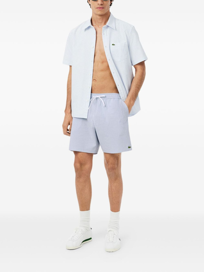 LACOSTE striped drawstring swim shorts outlook