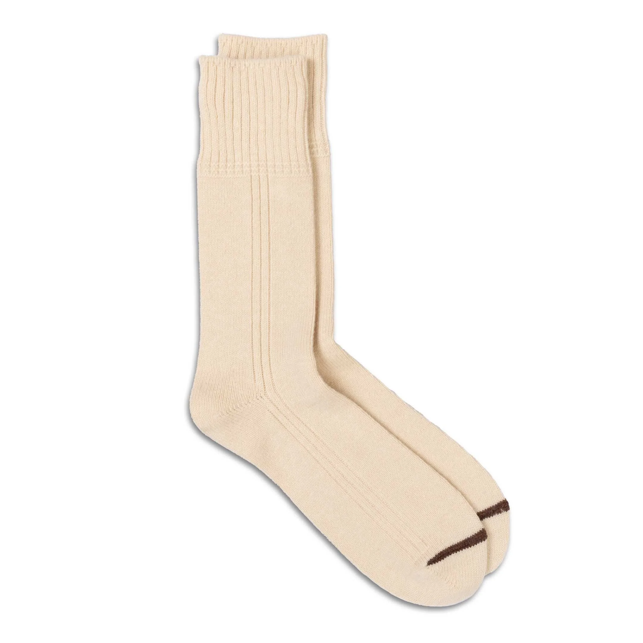 Rototo Merino Lambswool Sock Ivory - 1