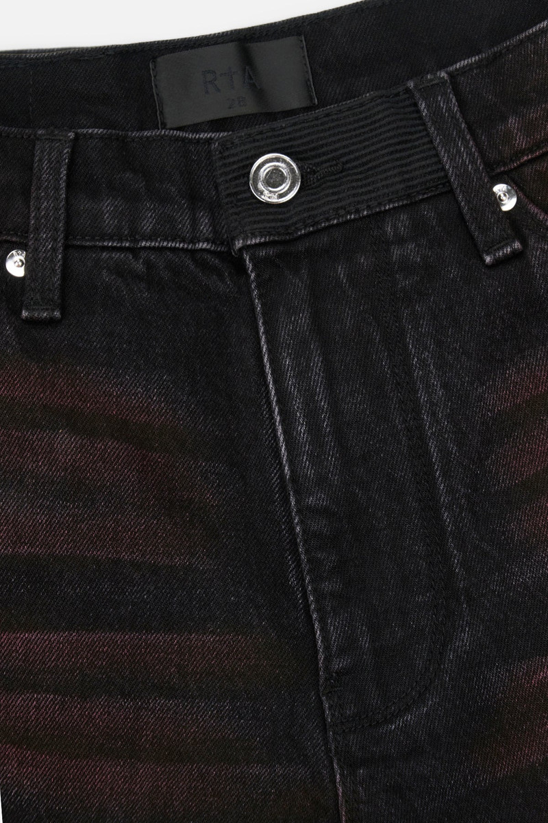 RYAN WIDE LEG CARPENTER JEAN | BLACK RED GLOW 3
