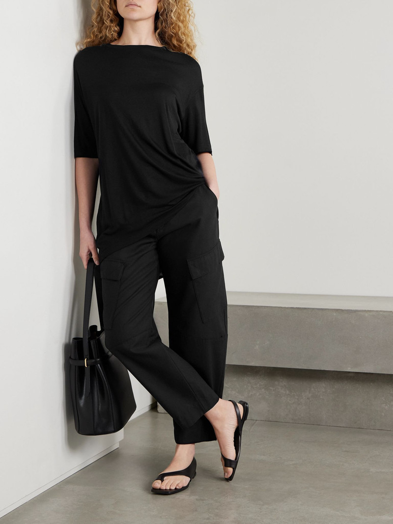 Another Tomorrow Boy Lyocell-jersey T-shirt Black outlook