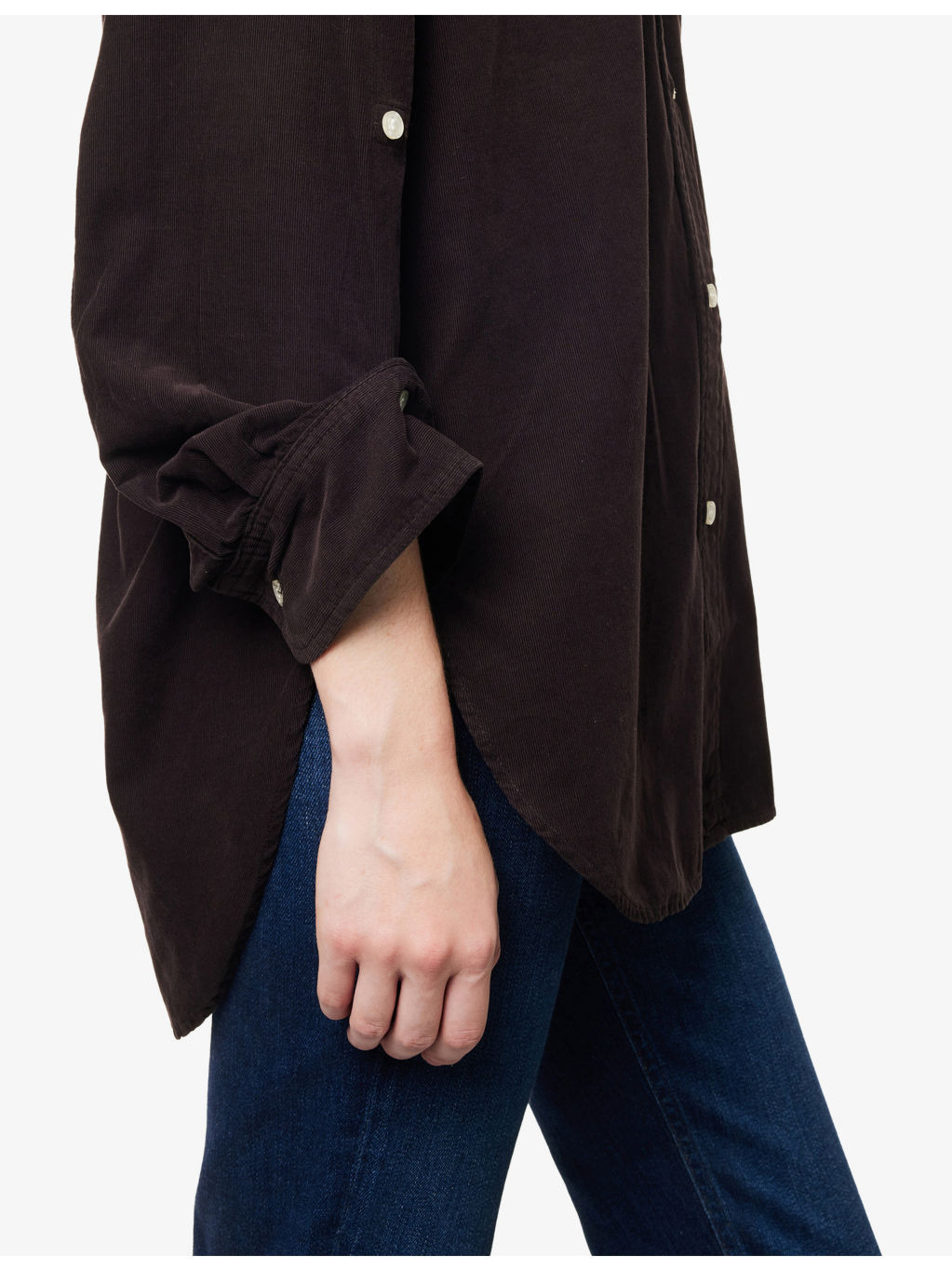 Kayla Relaxed-Fit Corduroy Cotton Shirt - 5