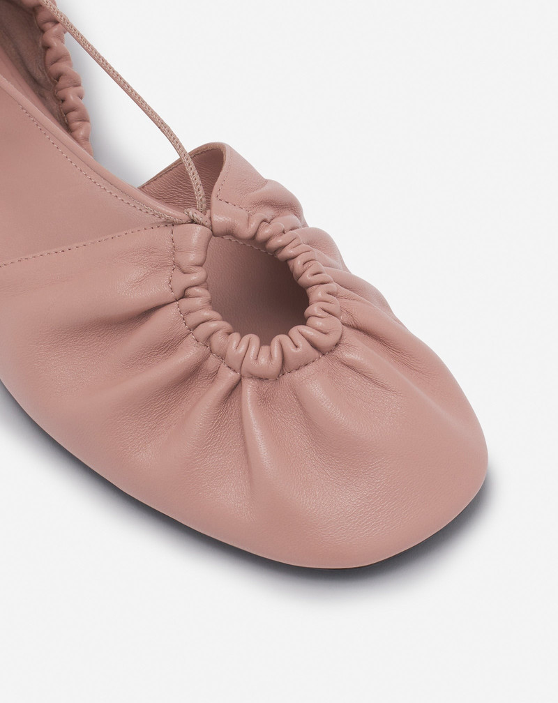 MESURE LACE-UP LEATHER BALLERINA 5